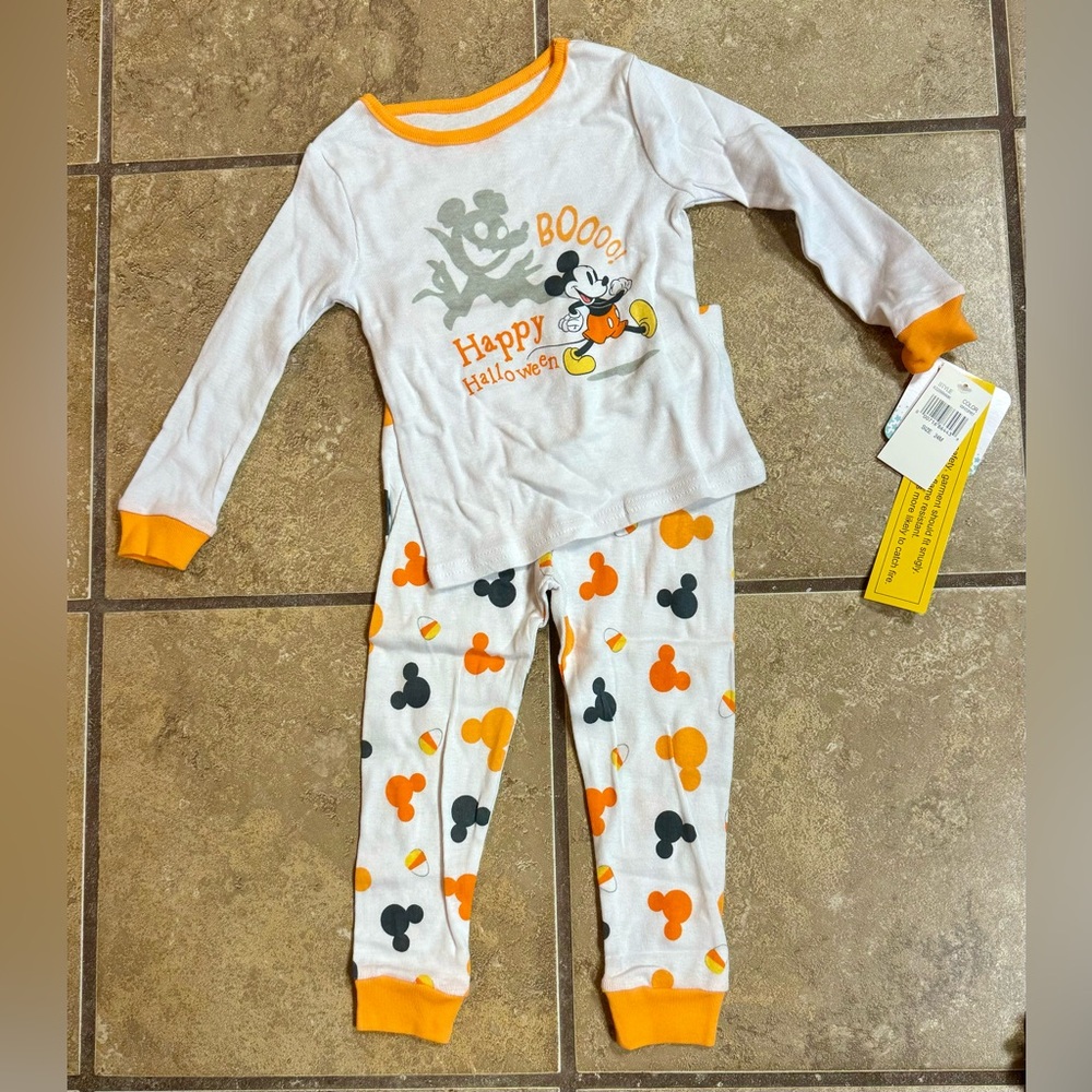 Disney Baby 28 months Month Halloween Mickey Mouse outfit with Candy Corn